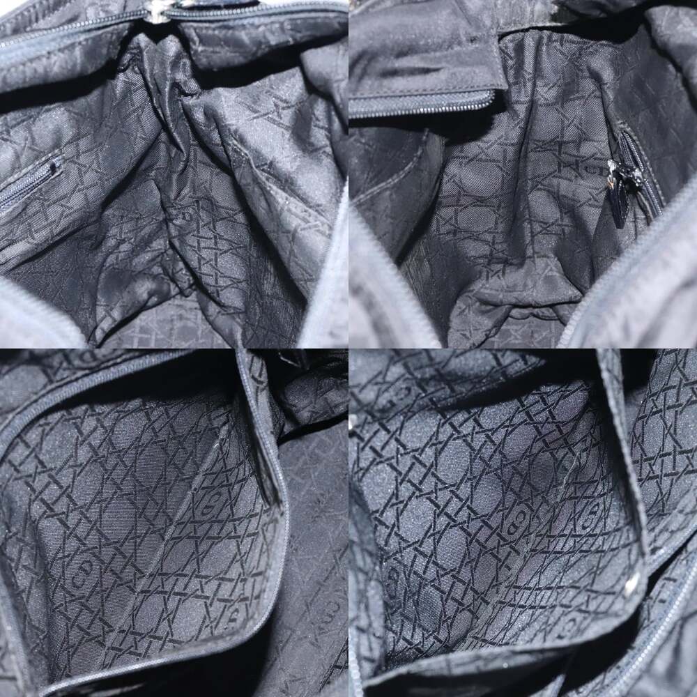 DIOR Tote Bag Nylon Black Silver - Picture 12 of 13